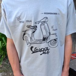 Camiseta Vespa M4 Cinza