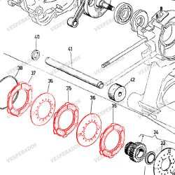 VCEE_013-BC_t Discos de embreagem Vespa Super e M4