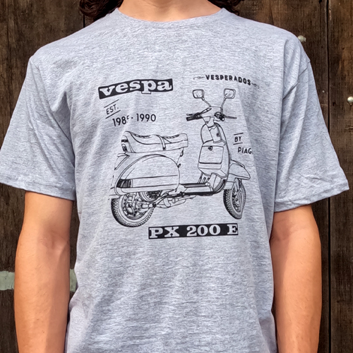 Camiseta Vespa PX cinza