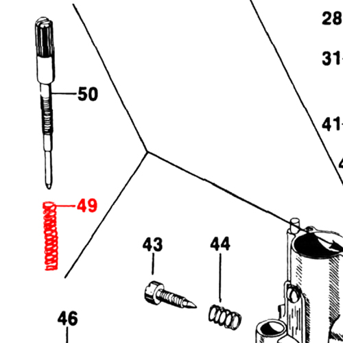 Mola Regulagem Marcha Lenta