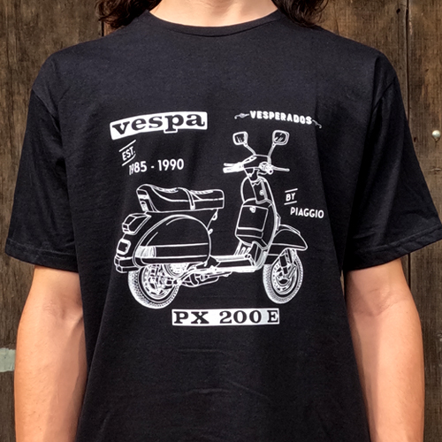 Camiseta Vespa PX preta