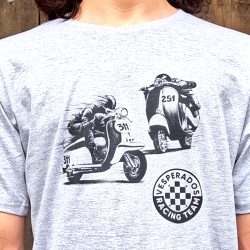 Camiseta Vespa Racer cinza