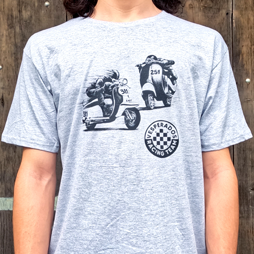 Camiseta Vespa Racer cinza