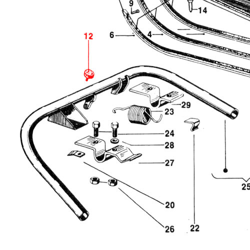 borracha_cavalete_TEC Borracha batente do Cavalete Central Vespa PX 200